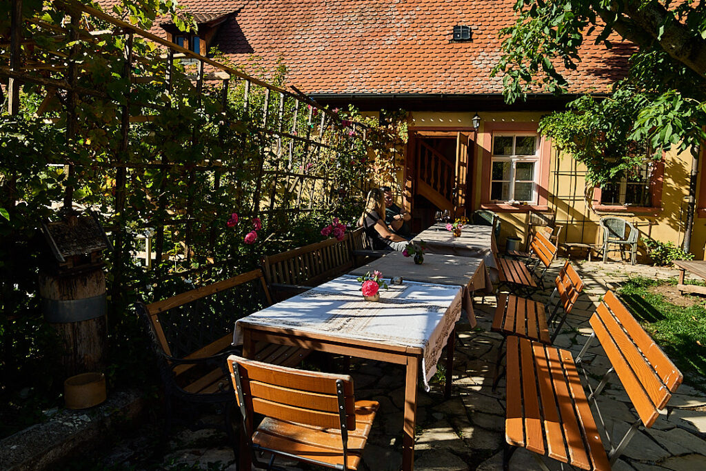 Essbereich im Garten Essbereich im Garten